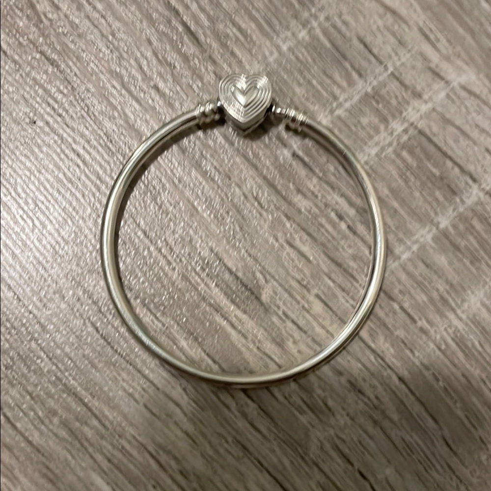 pandora silver bangle charm bracelet